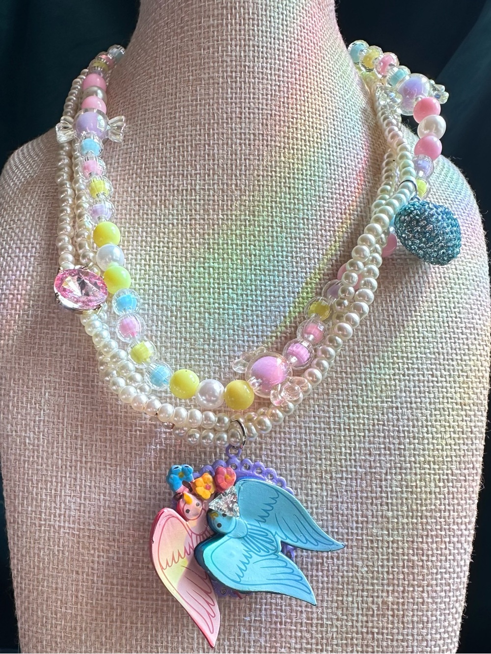 girls of a feather necklace